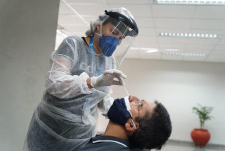 Em parceria com a Fiems, servidores da Assembleia Legislativa de MS passam por testagem para Covid