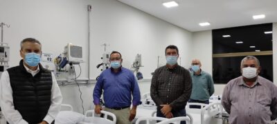 Paulo Corrêa vistoria a instalação de 10 leitos de UTI e anuncia novos investimentos em Amambai