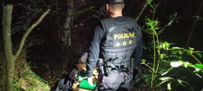 Mais de 70 quilos de maconha abandonados foram apreendidos pelo DOF durante a Operação Hórus
