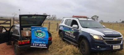 Polícia Militar apreende 250 pacotes de cigarros contrabandeados durante abordagem no distrito de Boqueirão