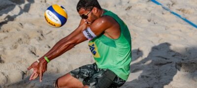 Arthur Mariano está na Suíça para participar de etapa do Circuito Mundial de Vôlei de Praia