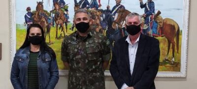 Bela Vista: Turismo visita Comandante do 10º RC MEC e apresenta projeto de Revitalização do Nhandipá