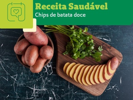 Receita Saudável: chips de batata doce 