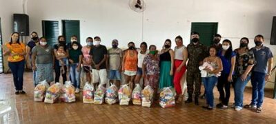 Bela Vista: Assistência Social e Exercito entregam mais Cestas Básicas