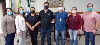 Vereadoras e Secretária e Assessora de Educação de Caracol participam de reunião com o IFMS