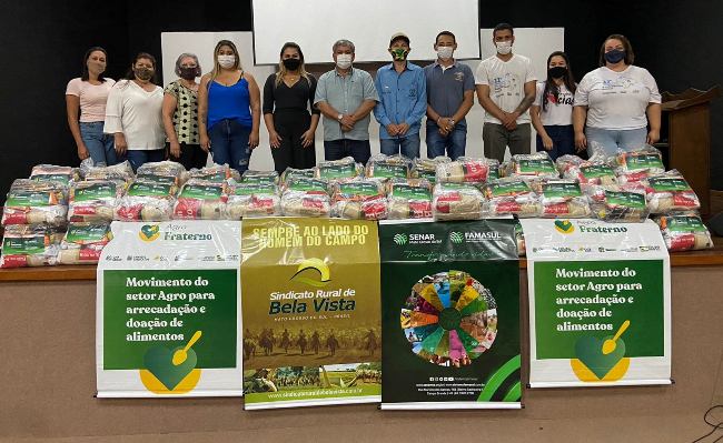 Bela Vista: Prefeitura entrega 100 cestas básicas através do CRAS