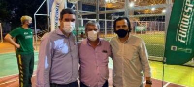 Prefeito de Bela Vista participou de lançamento de Arena Esportiva