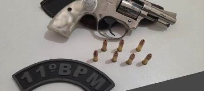 ́Policia Militar em Bela Vista prende homem por portar arma de fogo ilegalmente