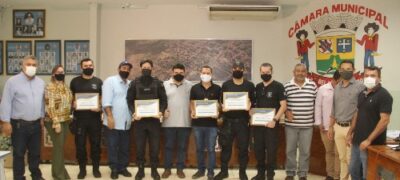 Em reconhecimento a relevantes serviços prestados, Agentes Penitenciários são homenageados pelos vereadores de Bela Vista
