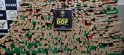 DOF apreende 1700 quilos de maconha e recupera caminhoneta furtada no Rio de Janeiro