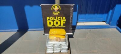 Mulher que seguia com drogas para o Maranhão foi presa pelo DOF durante Operação Hórus