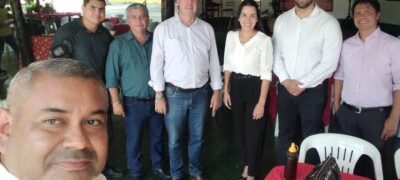 Vereador Hemerson Buiu acompanhou visita do secretario Eduardo Riedel