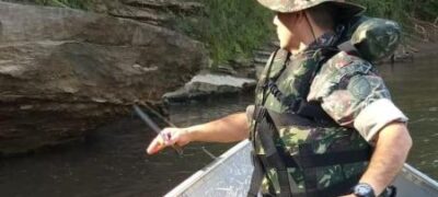 PMA de Bela Vista realiza fiscalização fluvial e terrestre durante a operação piracema e aborda 23 veículos e apreende petrechos ilegais de pesca