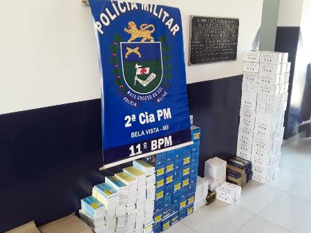 Polícia Militar apreende mais de 2.000 produtos de descaminho, na área do 11º BPM