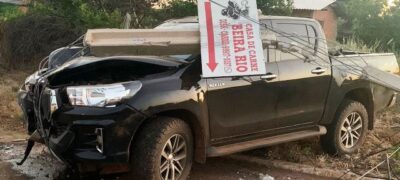 Em Bela Vista acidente grave na Avenida Mario Battilani