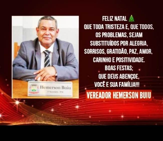Mensagem de Natal – Vereador Hemerson Buiu