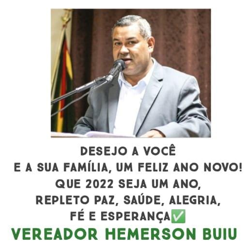Mensagem de Ano Novo – Vereador Hemerson Buiu