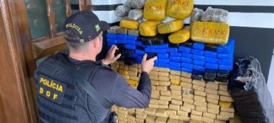 Dupla é presa pelo DOF com mais de 300 quilos de drogas entre Caarapó e Juti