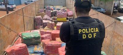 DOF faz a maior apreensão de drogas do Brasil em 2022.