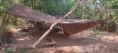 Polícia Militar Ambiental de Bela Vista desmonta acampamento de pesca durante fiscalização na região de fronteira com o Paraguai