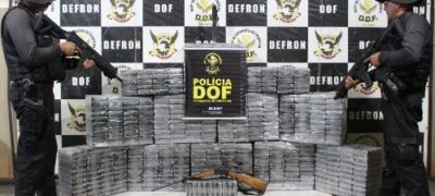 DOF apreende carga milionária de cocaína avaliada em quase de R$ 50 milhões.