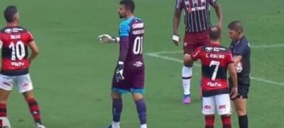 Felipe Melo provoca Diego Ribas em discussão no Fla-Flu: “Você é meu vice”