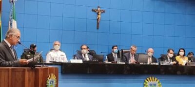 Na abertura dos trabalhos na Assembleia Legislativa, Reinaldo Azambuja destaca a retomada vigorosa do MS