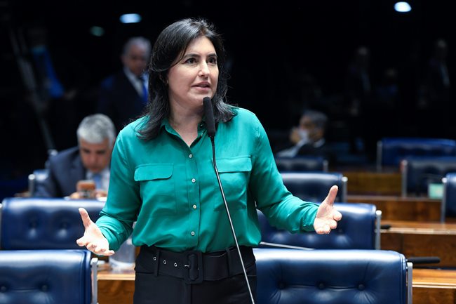 Simone Tebet alerta que 60% da violência doméstica começa na infância