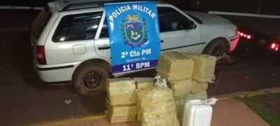 Polícia Militar em Bela Vista apreende quase 300 kg de maconha