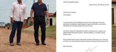 Deputado Dagoberto destina 500 mil para Caracol