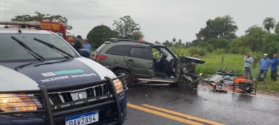Acidente envolvendo dois veículos BR 060 vitima Fatal