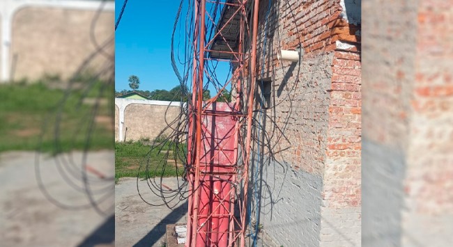 Ladrões furtam cabos da torre do Sindicado Rural em Porto Murtinho e causam prejuízo de 40 mil