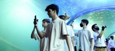 Estudantes ficam fascinados com riqueza da fauna e arquitetura do Bioparque Pantanal