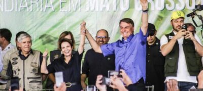 Ao lado de Bolsonaro em MS, Tereza Cristina diz que este é seu último dia como ministra
