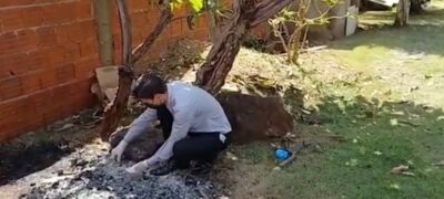 Filho mata pai a facadas e faz fogueira com corpo dele em Mato Grosso do Sul
