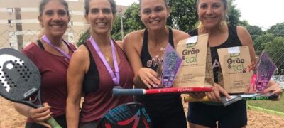 Homenagem as mulheres foi a atração do fim de semana no beach tennis