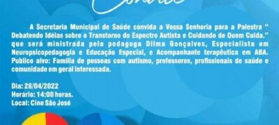 Bela Vista: Saúde realiza palestra para debater o Autismo