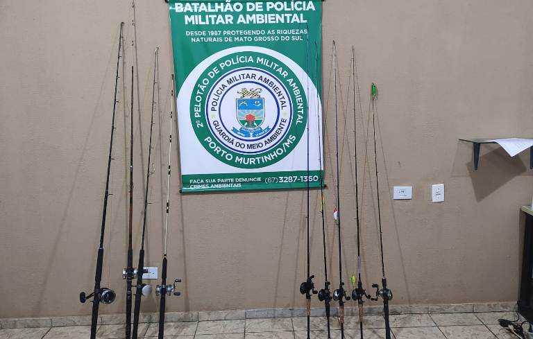 PMA de Porto Murtinho prende e autua em R$ 4,9 mil sete pescadores por crime de pescar em local proibido em cachoeira