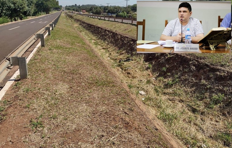 Vereador Johnys pede à Prefeitura, revitalização da valeta na Teodoro Sativa