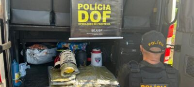 DOF apreende Pasta Base de Cocaína e Skank dentro de garrafas térmicas