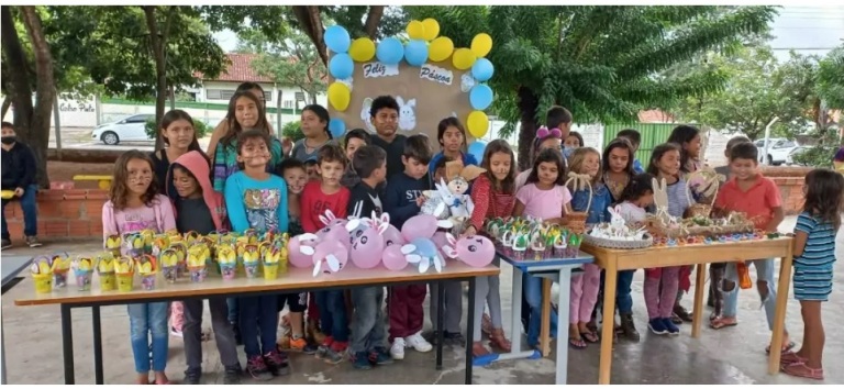 Prefeitura de Caracol realizou confraternização de Páscoa para participantes do Serviço de Convivência e Fortalecimento de Vínculo e do programa Criança Feliz