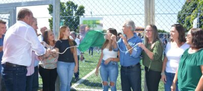 Arena de futebol soçaite Cristiano Sarco inaugurado em Caracol