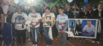 População paraguaia marcha por justiça a Jose Acevedo em Pedro Juan Caballero