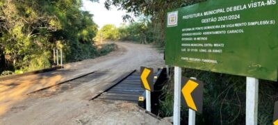 Secretaria de Obras realiza reforma de Ponte no Assentamento Caracol