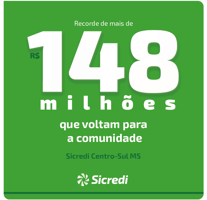 Sicredi Centro-Sul MS bate recorde de R$ 148 milhões de resultado em 2021