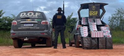 DOF apreende 350 pacotes de cigarros contrabandeados em Ivinhema