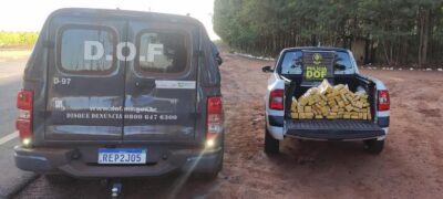 DOF prende homem na MS-289 levando droga para Bataguassu em compartimento oculto em carro