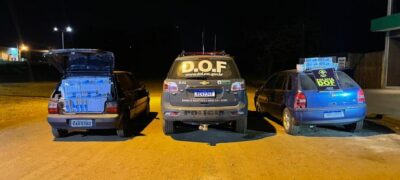 Em dois dias, DOF apreende 10 veículos carregados com materiais de contrabando e descaminho e causa prejuízo milionário aos contrabandistas