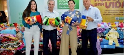 AGEMS supera expectativa e arrecada 3,2 mil peças e cobertores para Campanha do Agasalho