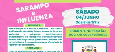 Bela Vista realiza neste sábado o 2º ‘Dia D’ de vacinação contra Sarampo e Influenza